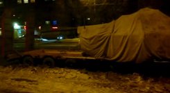 На Уралмаше ночью стоял припаркованный танк