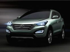 Компания Hyundai продемонстрировала внешность нового Santa Fe